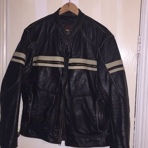 Xelement black leather advanced motorcycle gear